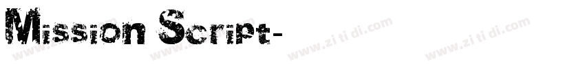 Mission Script字体转换